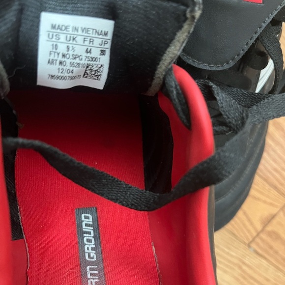 [US10]VTG Adidas Men's TRX Firm Ground Black Soccer Shoes Cleats EUC - Picture 7 of 7